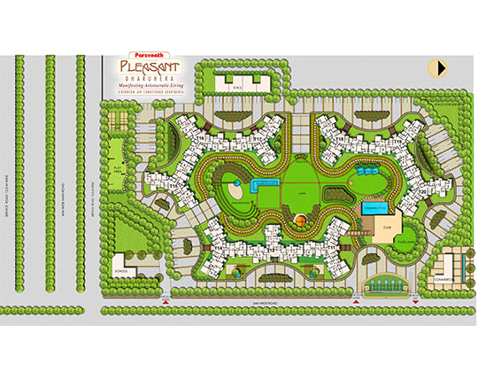 Parsvnath Pleasant site plan
