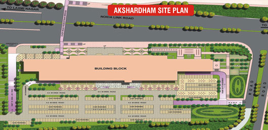 Akshardham site plan
