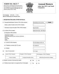 Annual Return FY 2020-21