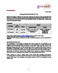 Rating Rationale Parsvnath Rail Land Project 03.October.2022