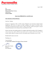 Notice of the Board Meeting 12.06.2023