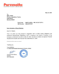 Notice of Board Meeting 28.05.2024